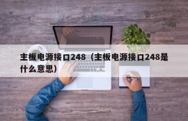 主板电源接口248（主板电源接口248是什么意思）