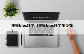 主板bios坏了（主板bios坏了多少钱）