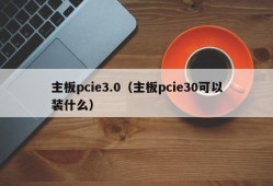 主板pcie3.0（主板pcie30可以装什么）