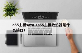 a55主板sata（a55主板散热器是什么接口）