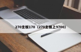 270主板170（270主板上9700）