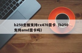 b250主板支持rx470显卡（b250支持amd显卡吗）