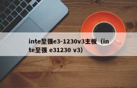 inte至强e3-1230v3主板（inte至强 e31230 v3）