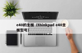 e40的主板（thinkpad e40主板型号）