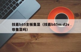 技嘉b85主板集显（技嘉b85m d2v带集显吗）