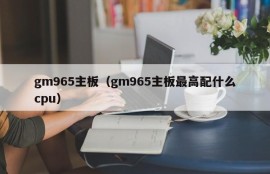 gm965主板（gm965主板最高配什么cpu）