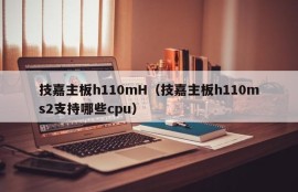 技嘉主板h110mH（技嘉主板h110ms2支持哪些cpu）