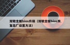 双敏主板bios升级（双敏主板bios恢复出厂设置方法）