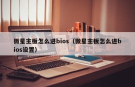 微星主板怎么进bios（微星主板怎么进bios设置）