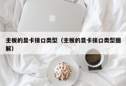 主板的显卡接口类型（主板的显卡接口类型图解）