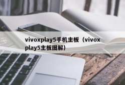 vivoxplay5手机主板（vivoxplay5主板图解）