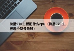 微星970主板配什么cpu（微星970主板哪个型号最好）