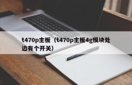 t470p主板（t470p主板4g模块处边有个开关）