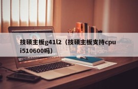 技硕主板g41l2（技硕主板支持cpu i510600吗）