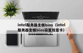 intel服务器主板bios（intel服务器主板bios设置双显卡）